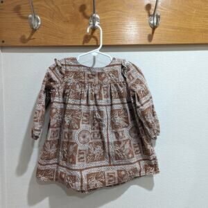 Wrangler Dress Girls Sz 3T Brown Cowgirl Desert